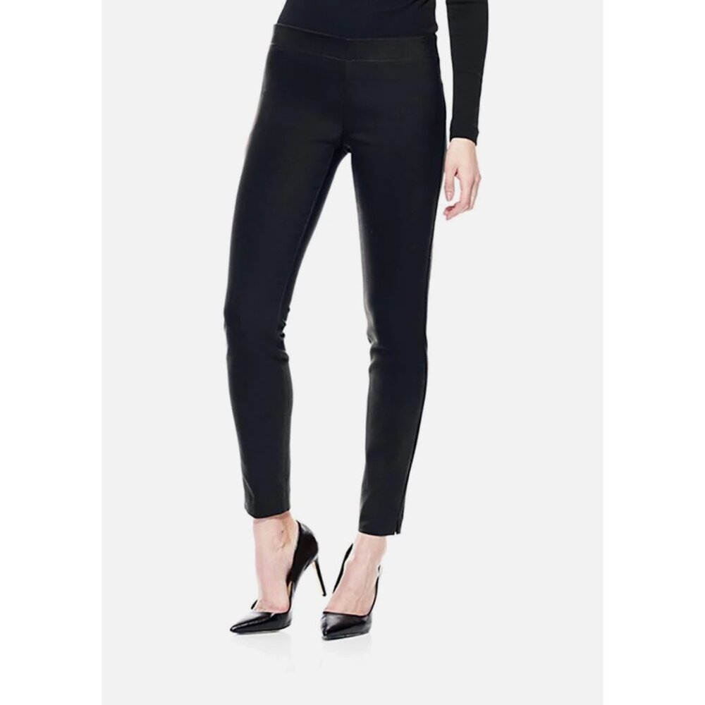 Ecru Womens Classic Black Pull-On Stretch Pants Sz Small Versatile Career Pants